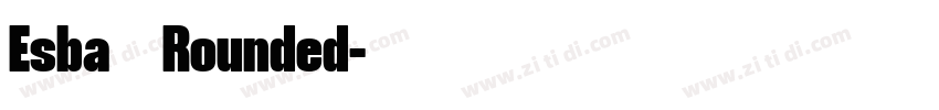 Esba   Rounded字体转换